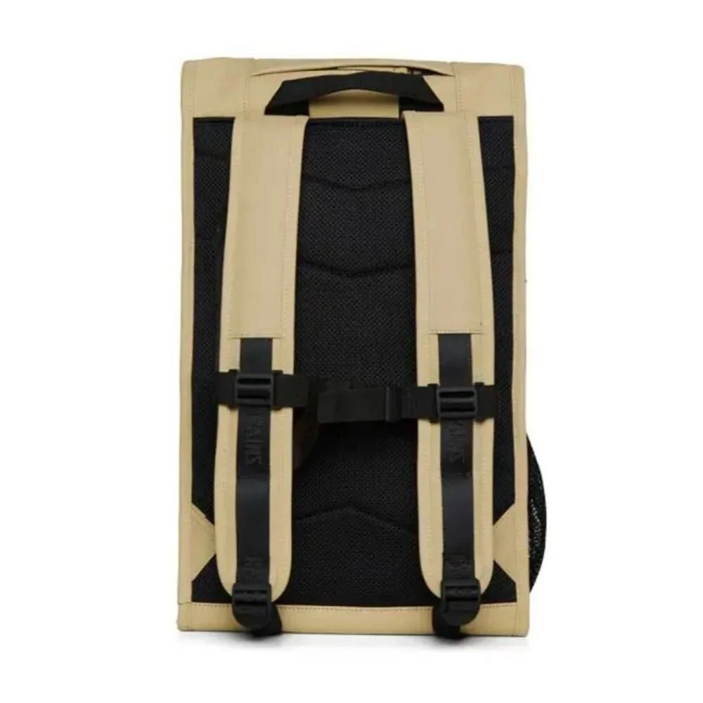 RAINS Trail Mountaineer Backpack Travel Bag in Sand Unisex Men Women Waterproof